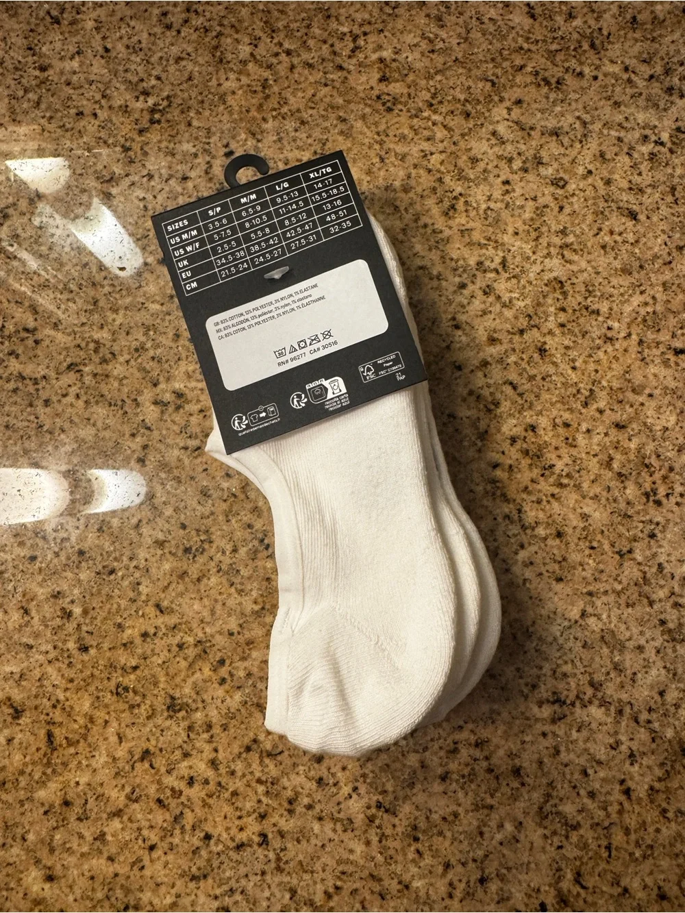 Vans White Low-Cut Socks with Black Logo